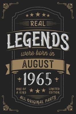 Book cover for Real Legends were born in August 1965