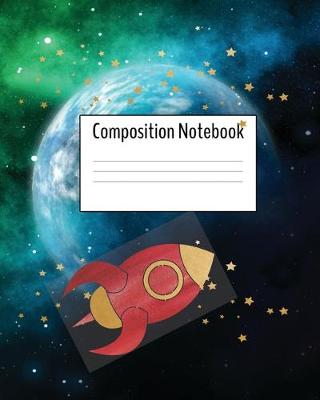 Book cover for Composition Notebook - Red Rocket