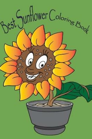 Cover of best sunflower coloring book