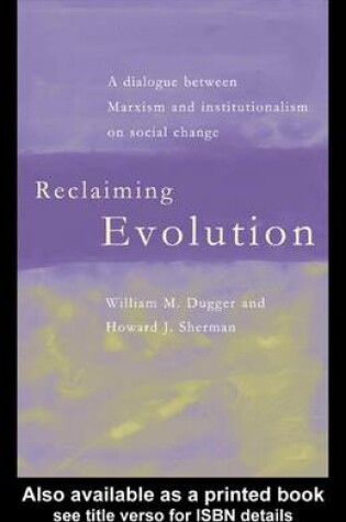 Cover of Reclaiming Evolution