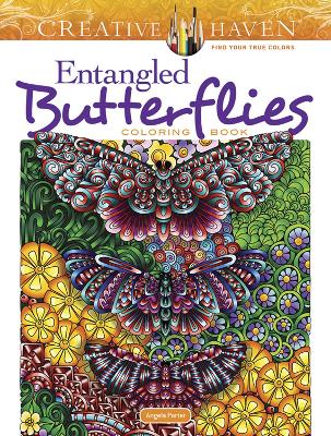 Book cover for Creative Haven Entangled Butterflies Coloring Book