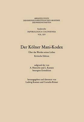 Cover of Der Koelner Mani-Kodex