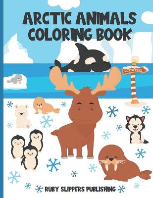 Book cover for Arctic Animals Coloring Book