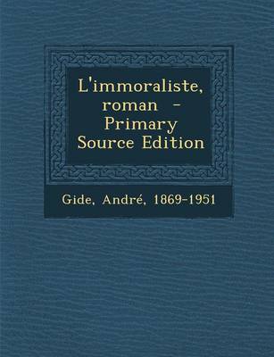 Book cover for L'Immoraliste, Roman