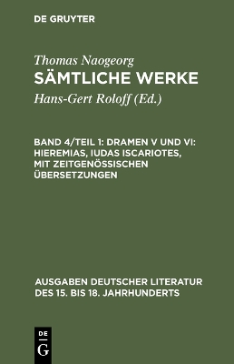 Book cover for Samtliche Werke, Band 4/Teil 1, Dramen V und VI