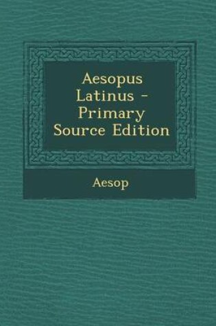 Cover of Aesopus Latinus