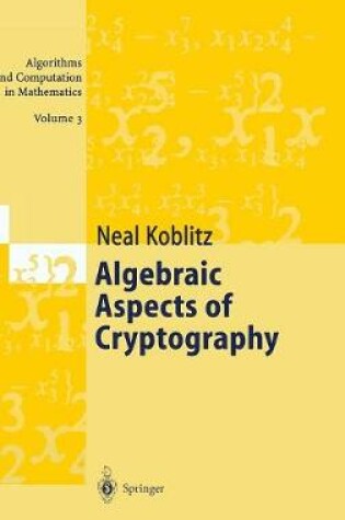 Cover of Algebraic Aspects of Cryptography