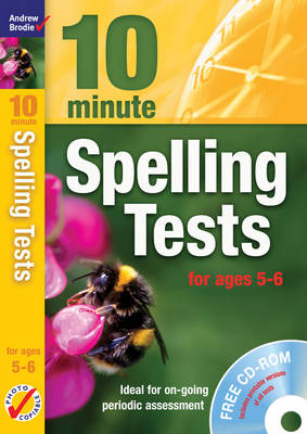 Book cover for Ten Minute Spelling Tests for Ages 5-6