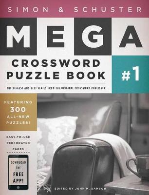 Book cover for Simon & Schuster Mega Crossword Puzzle Book #1