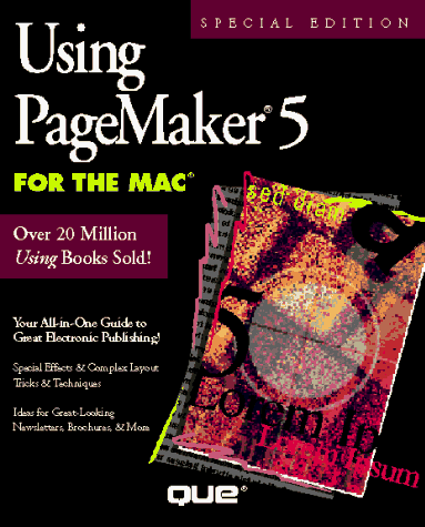 Book cover for Using PageMaker 5.0 for the Macintosh, Special Edition