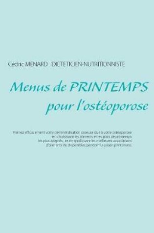 Cover of Menus de printemps pour l'ostéoporose