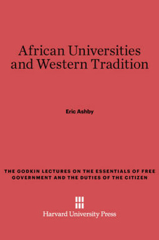 Cover of African Universities and Western Tradition