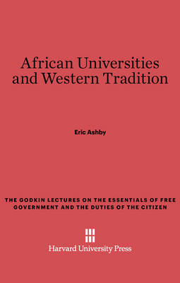 Cover of African Universities and Western Tradition