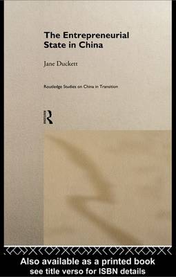 Cover of The Entrepreneurial State in China