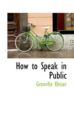 Book cover for How to Speak in Public