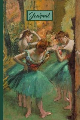 Book cover for Edgar Degas Dancers Pink and Green Art Journal