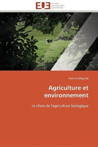 Cover of Agriculture et environnement