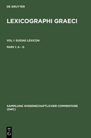 Cover of Lexicographi Graeci: Vol. I: CB