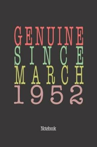 Cover of Genuine Since March 1952