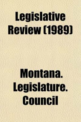 Cover of Legislative Review (1989)