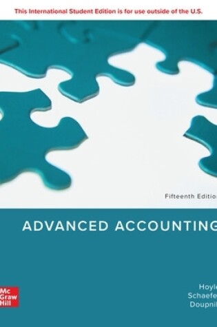 Cover of Advanced Accounting ISE