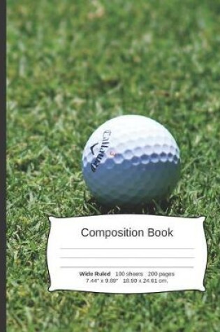 Cover of Golf Composition Notebook