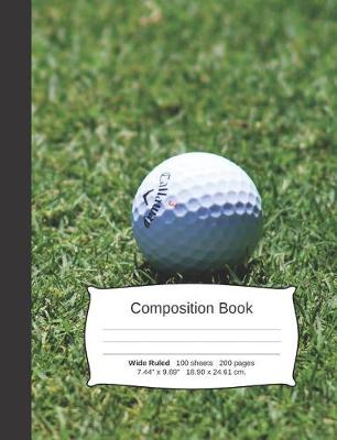 Cover of Golf Composition Notebook