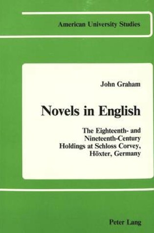 Cover of Novels in English