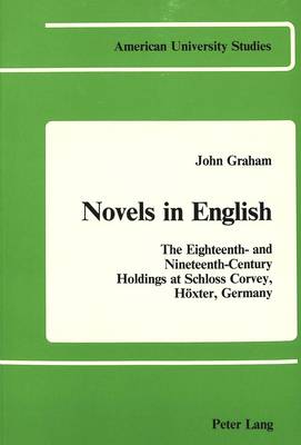 Cover of Novels in English