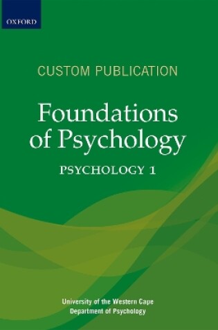 Cover of Foundations Of Psychology