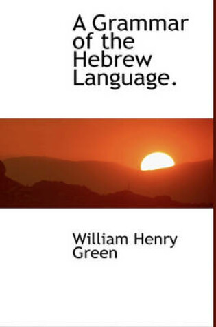 Cover of A Grammar of the Hebrew Language.