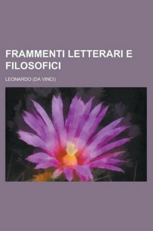 Cover of Frammenti Letterari E Filosofici