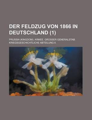 Book cover for Der Feldzug Von 1866 in Deutschland (1)