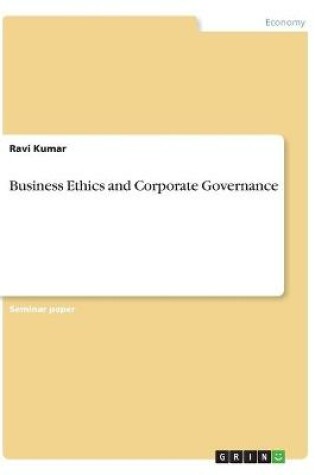 Cover of Business Ethics and Corporate Governance