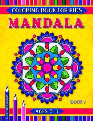 Cover of Mandala coloring book for kids ages 5-9