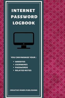 Book cover for Internet Password Log Book