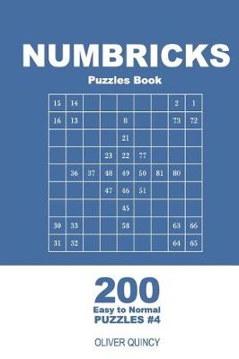 Book cover for Numbricks Puzzles Book - 200 Easy to Normal Puzzles 9x9 (Volume 4)