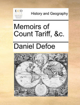 Book cover for Memoirs of Count Tariff, &c.