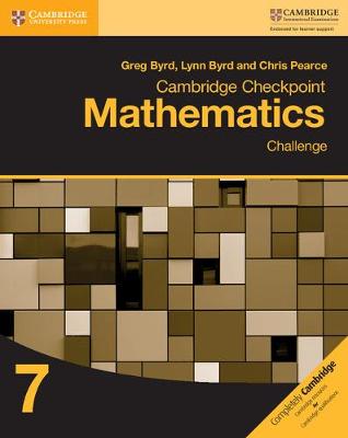 Book cover for Cambridge Checkpoint Mathematics Challenge Workbook 7