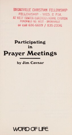 Book cover for Participating in Prayer Meetings