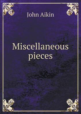 Book cover for Miscellaneous pieces