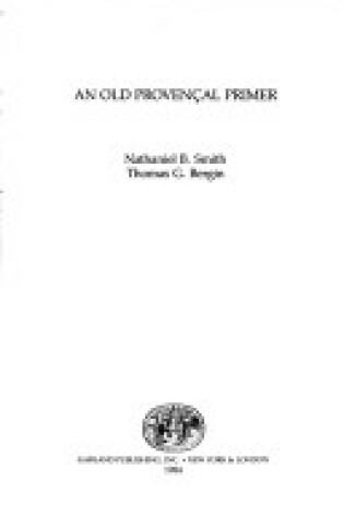 Cover of Old Provencal Primer