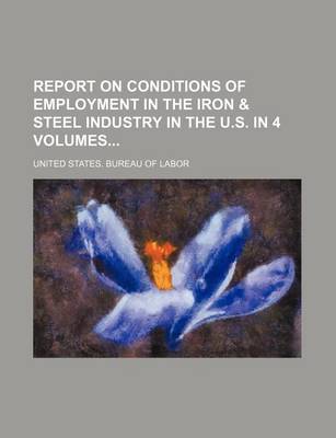 Book cover for Report on Conditions of Employment in the Iron & Steel Industry in the U.S. in 4 Volumes