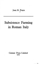 Book cover for Subsistence Farming in Roman Italy