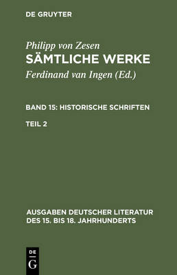 Cover of Samtliche Werke. Bd 15