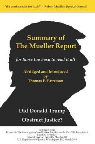 Cover of Summary of the Mueller Report, for those too busy to read it all