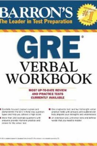 Cover of Barron's GRE Verbal Workbook