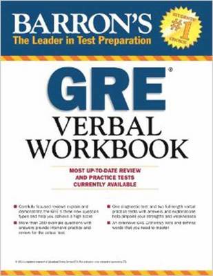 Book cover for Barron's GRE Verbal Workbook