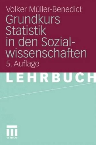 Cover of Grundkurs Statistik in Den Sozialwissenschaften