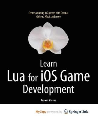 Book cover for Learn Lua for IOS Game Development